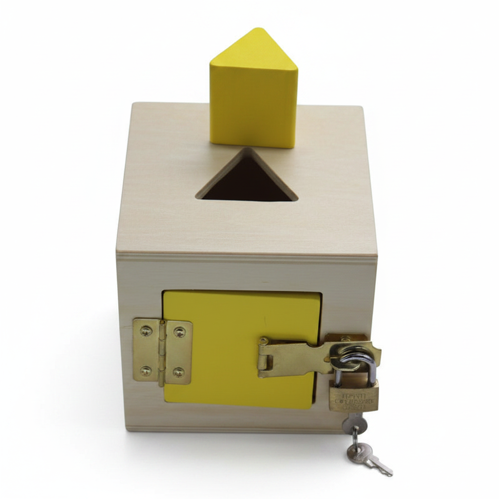 Yellow Lock Box - White BG