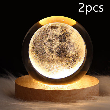 Create Calm Environments with LED Night Light Galaxy Crystal Ball