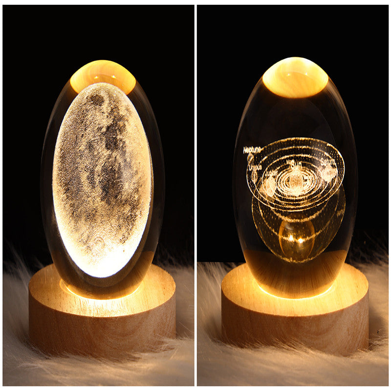 Create Calm Environments with LED Night Light Galaxy Crystal Ball