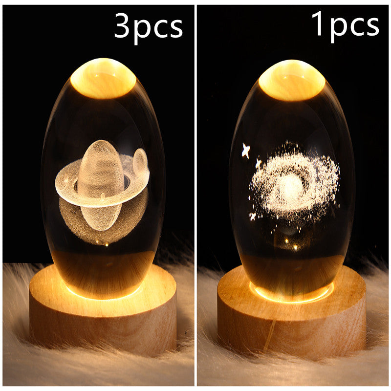 Create Calm Environments with LED Night Light Galaxy Crystal Ball