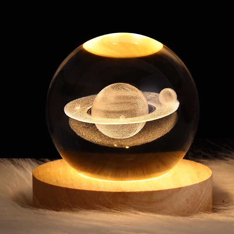 Create Calm Environments with LED Night Light Galaxy Crystal Ball