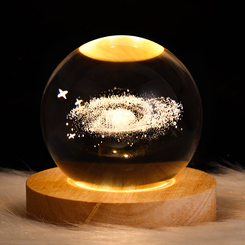 Create Calm Environments with LED Night Light Galaxy Crystal Ball