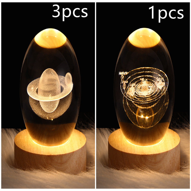 Create Calm Environments with LED Night Light Galaxy Crystal Ball