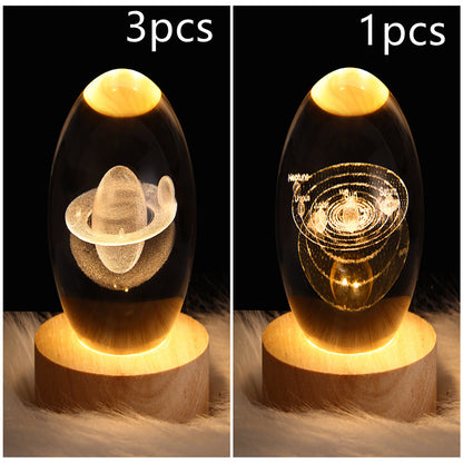 Create Calm Environments with LED Night Light Galaxy Crystal Ball