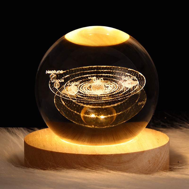 Create Calm Environments with LED Night Light Galaxy Crystal Ball