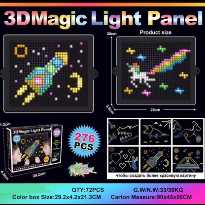Create a Focused Space for your Kids with 3D Magic Light Panel Mushroom Lamp Toy