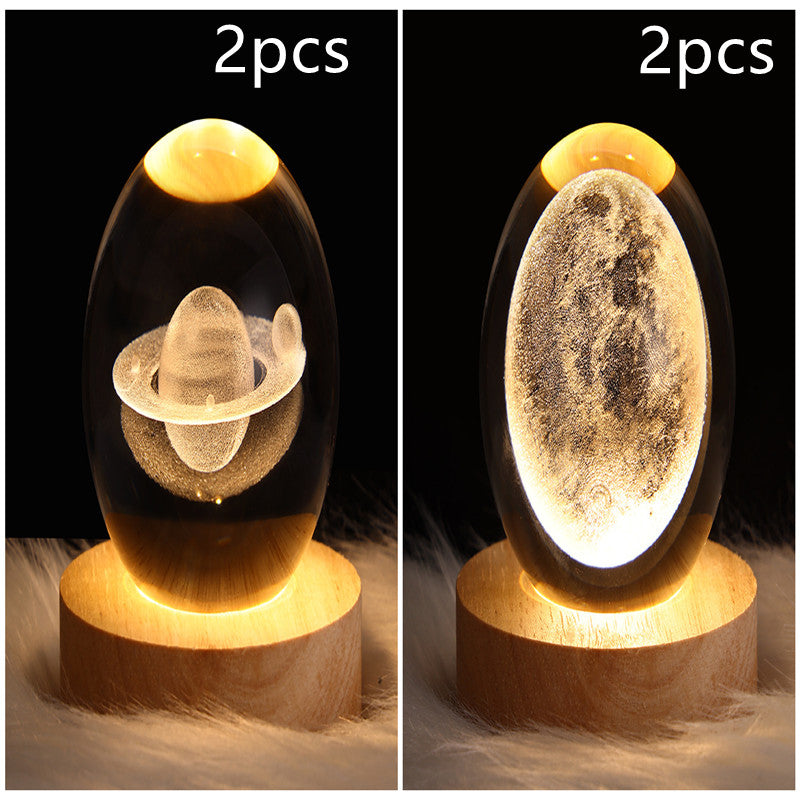 Create Calm Environments with LED Night Light Galaxy Crystal Ball