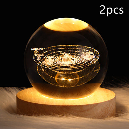 Create Calm Environments with LED Night Light Galaxy Crystal Ball