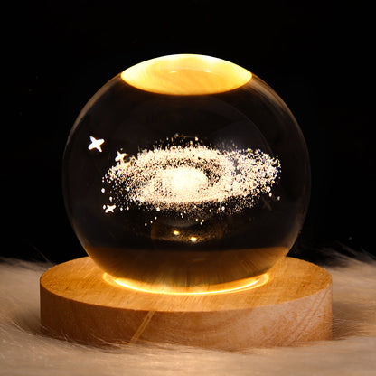 Create Calm Environments with LED Night Light Galaxy Crystal Ball