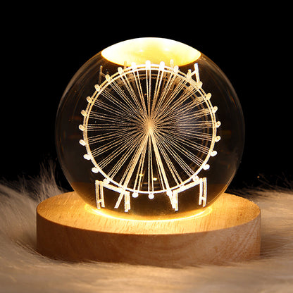Create Calm Environments with LED Night Light Galaxy Crystal Ball