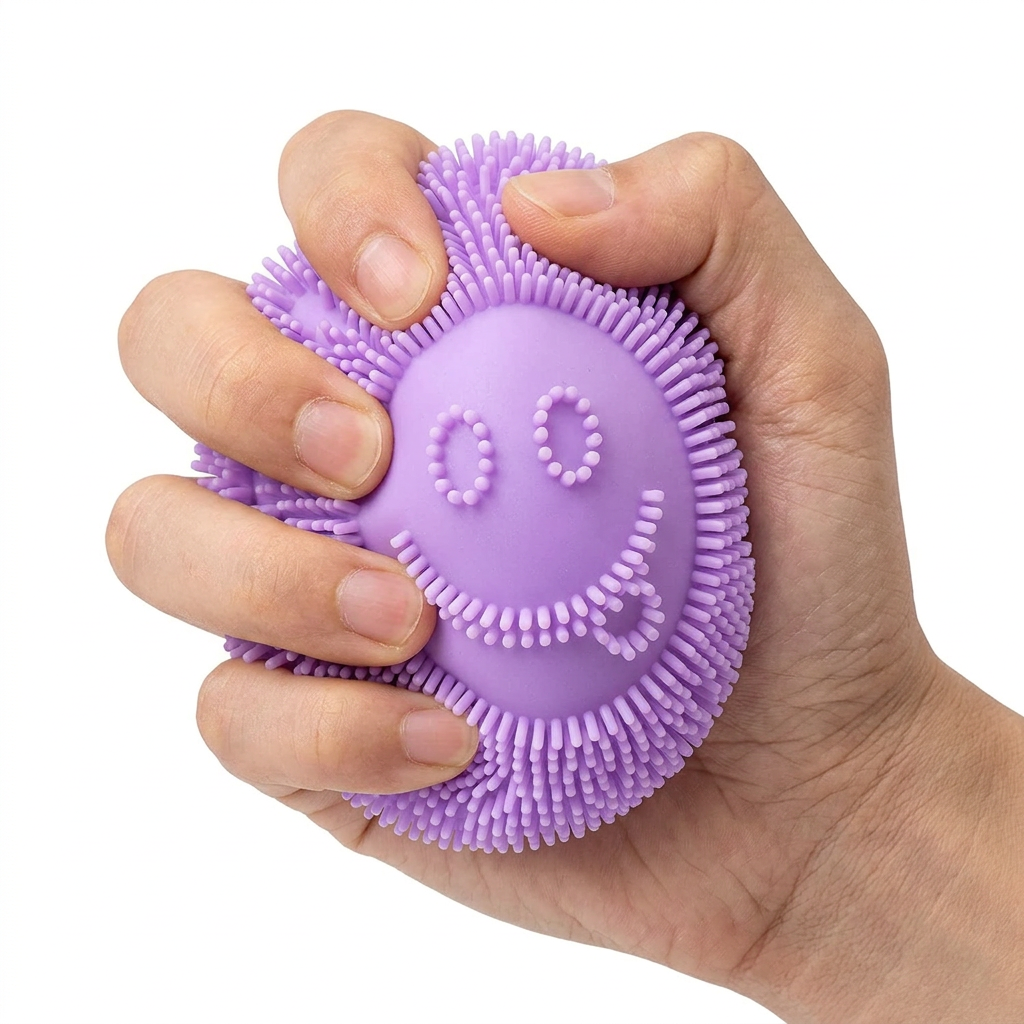 Purple ball squeeze