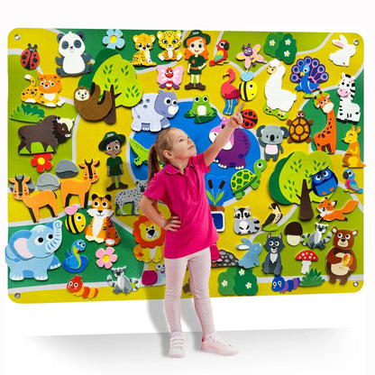 Zoo Animal Story Board Hands-On Sensory Storytelling