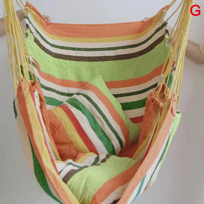 Portable Canvas Hammock Chair For Calming Outdoor & Indoor Lounger