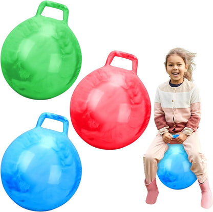 Inflatable Hopper Ball with Handle for Sensory Play
