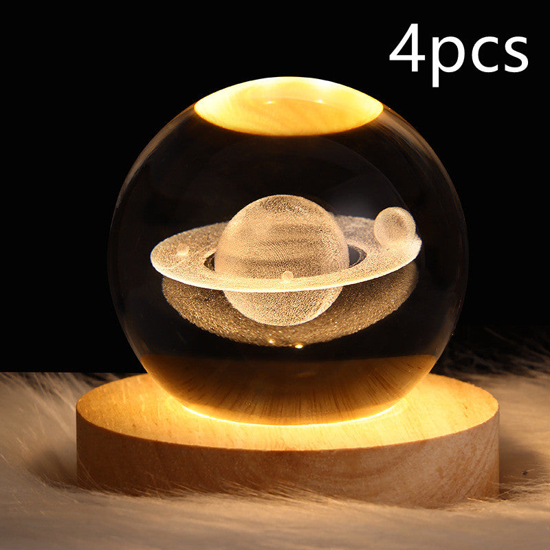 Create Calm Environments with LED Night Light Galaxy Crystal Ball