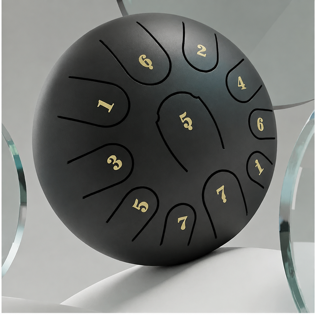 Angled black drum without top-right icons