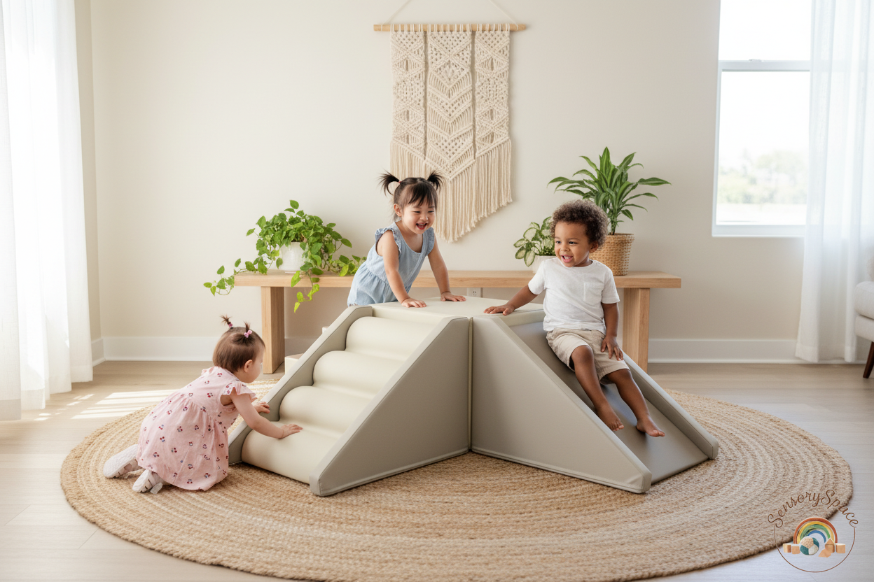 Asian Hispanic Toddlers Boho Room