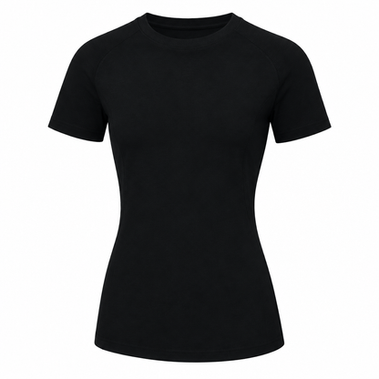 Black shirt isolated on white background