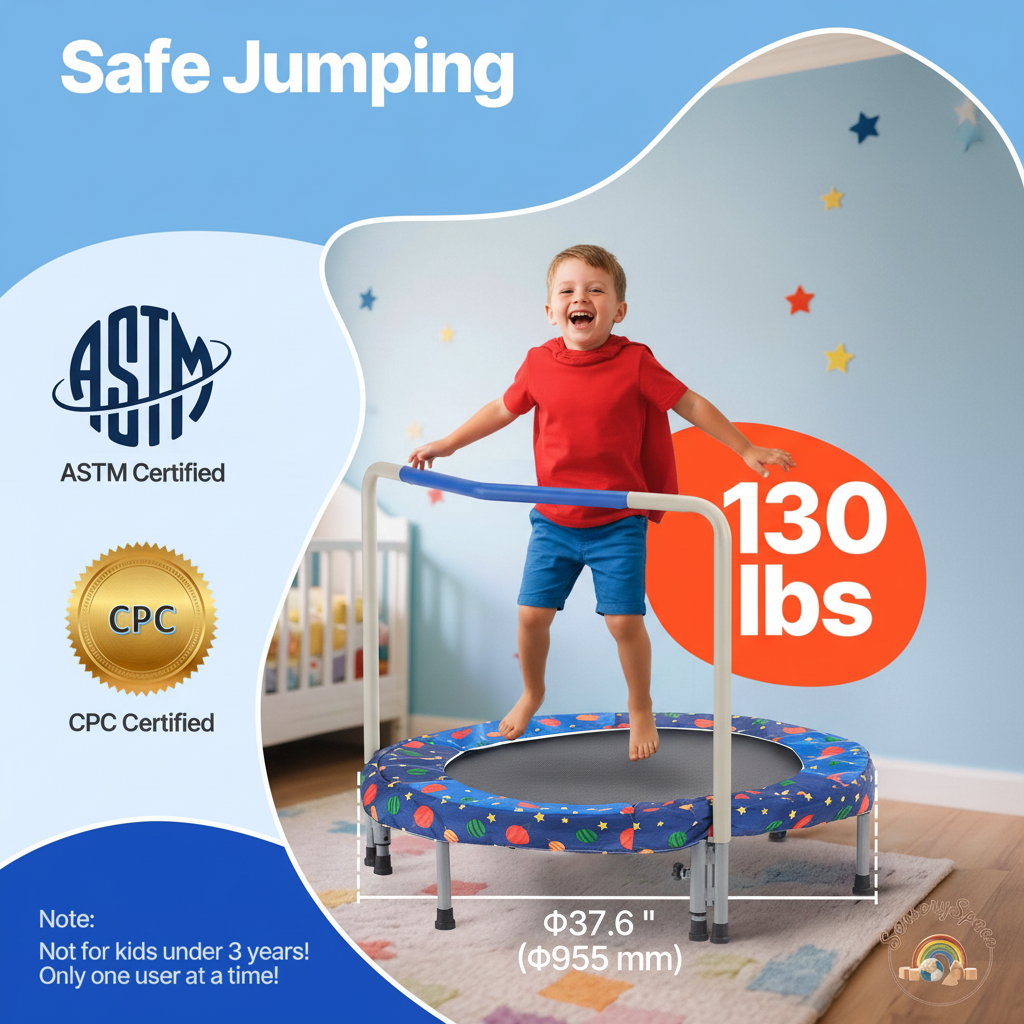 Boy mid-bounce – product ref 2