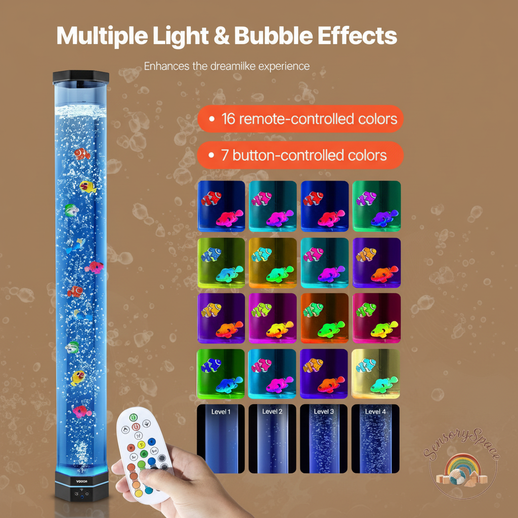 Bubble Tube Lamp - Brown BG #3