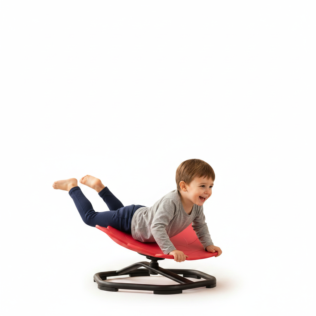 Child on tummy - white bg