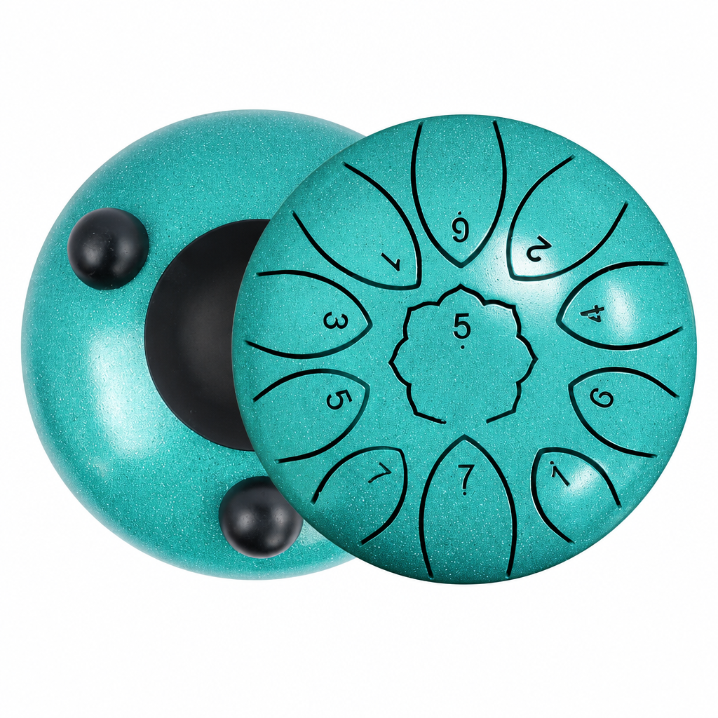 Clean teal drum image without cropped accessory fragments