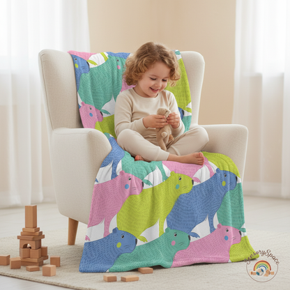 Colorful Capybara Sensory Blanket – Image 1