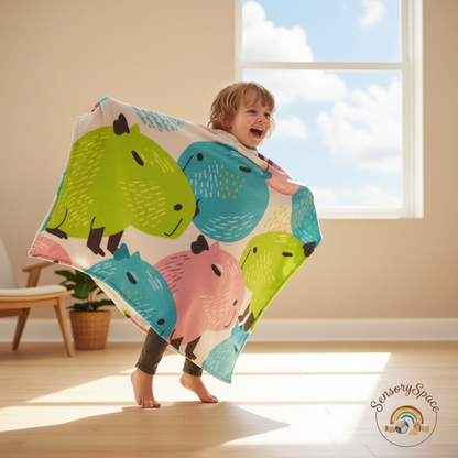 Colorful Capybara Sensory Blanket – Image 9