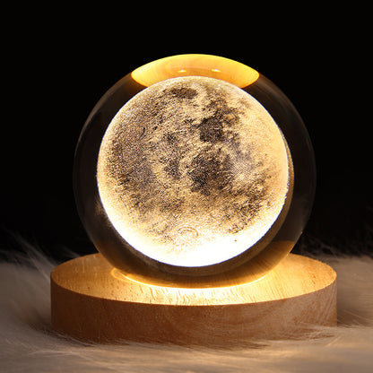 Create Calm Environments with LED Night Light Galaxy Crystal Ball