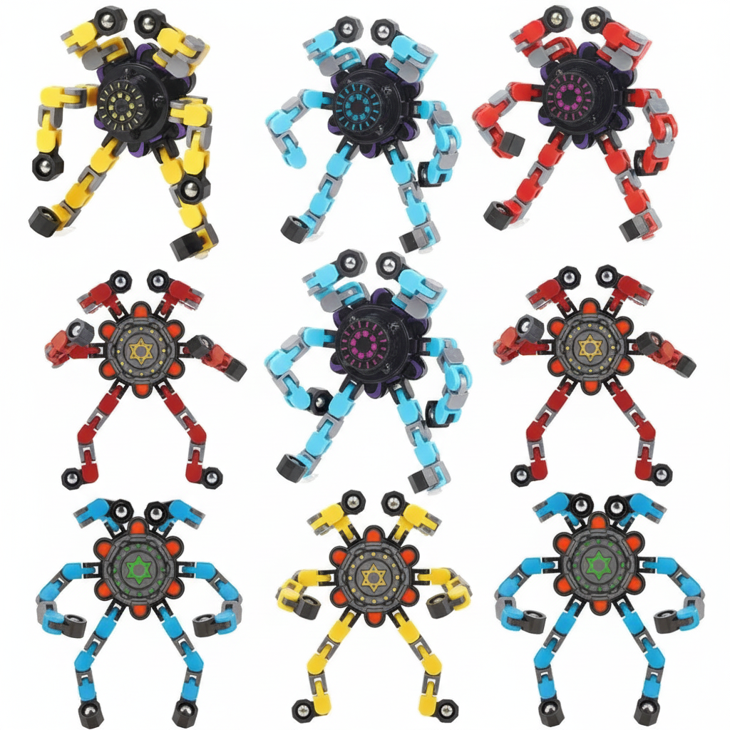 Fidget Robot White BG