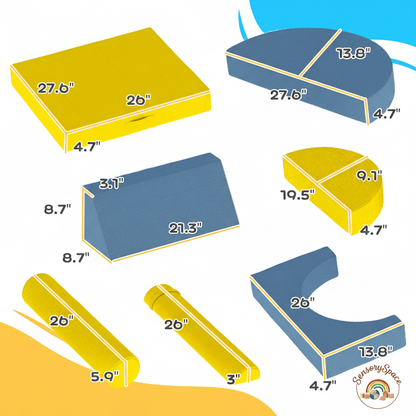 Foam Climbing Blocks with Logo - 5