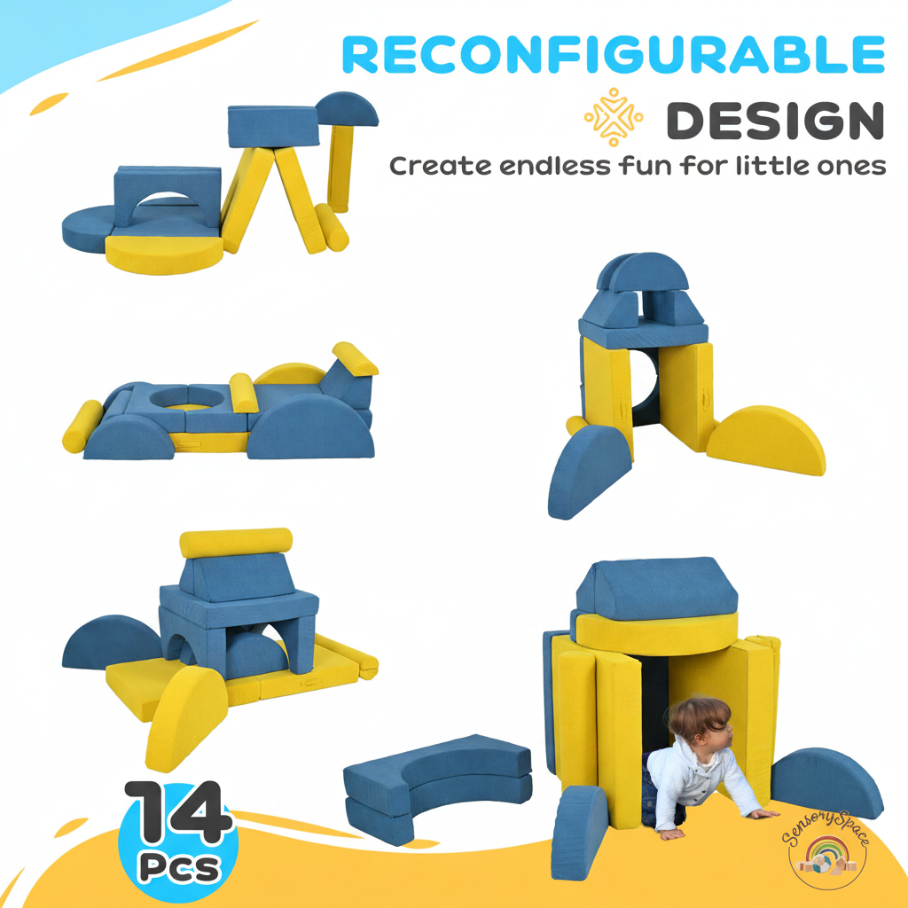Foam Climbing Blocks with Logo - 6