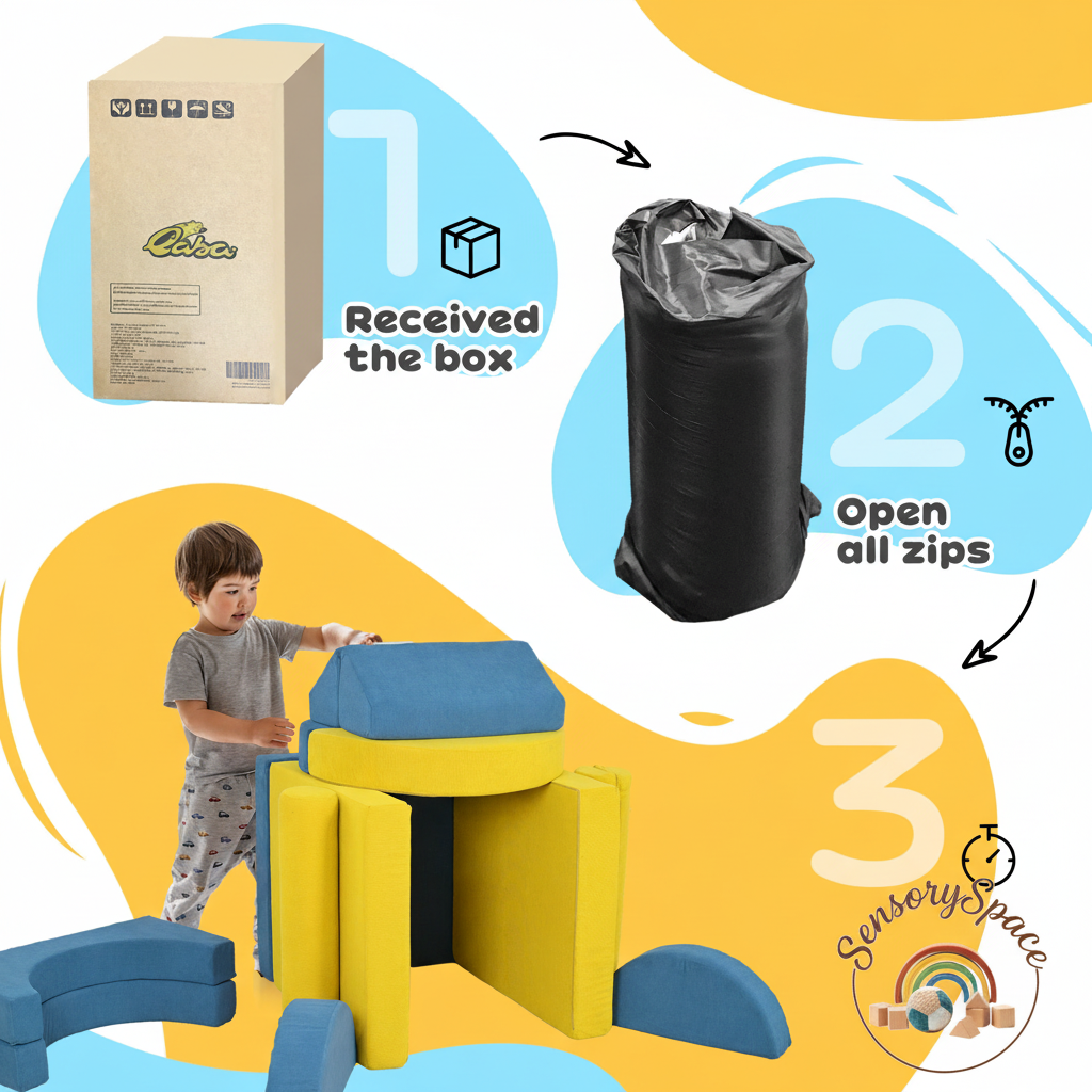 Foam Climbing Blocks with Logo - 8