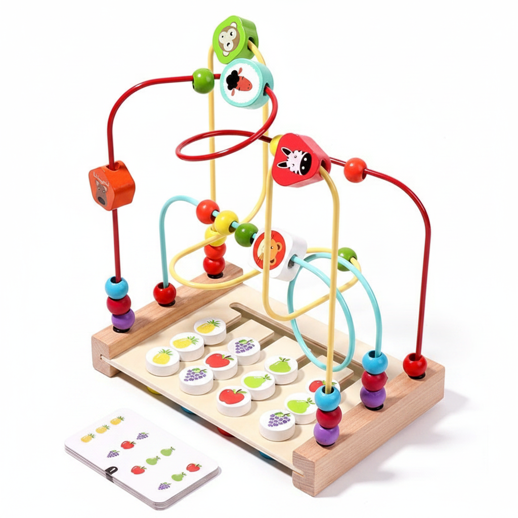 Fruit color game white bg