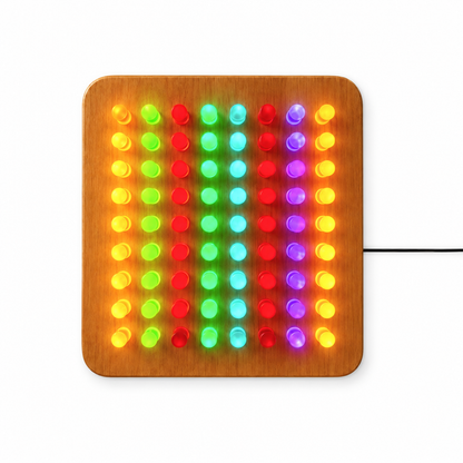 Illuminated peg board