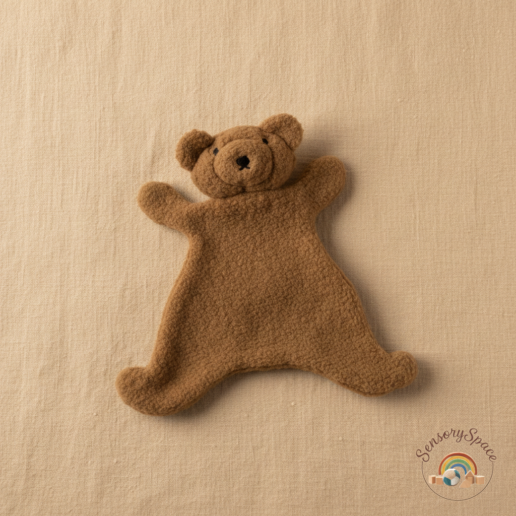 Khaki doll on beige