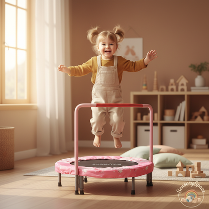 Kid on Trampoline – Indoor Playroom