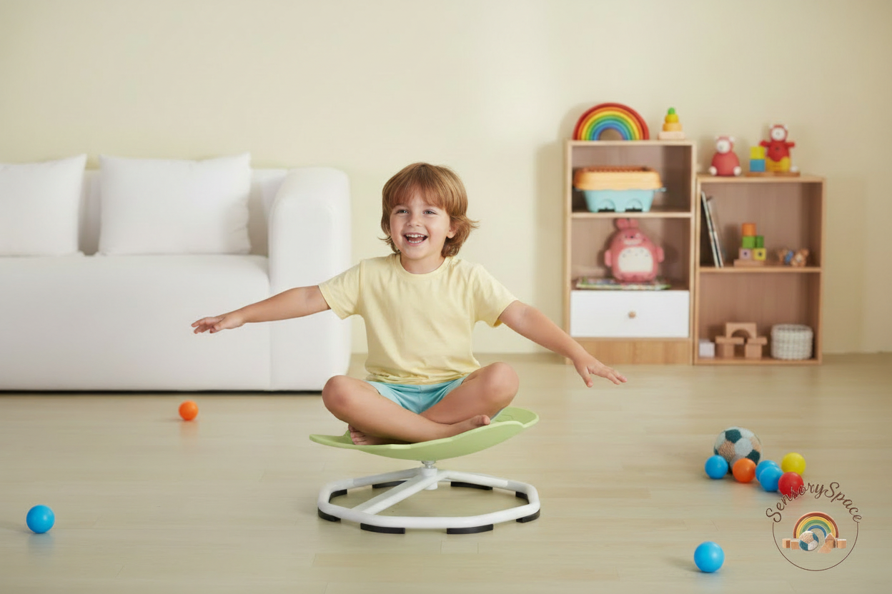Kid spinning - watermarked