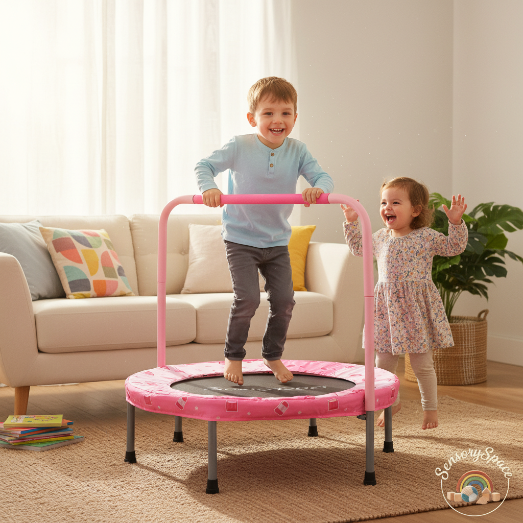 Kids on Trampoline – Siblings
