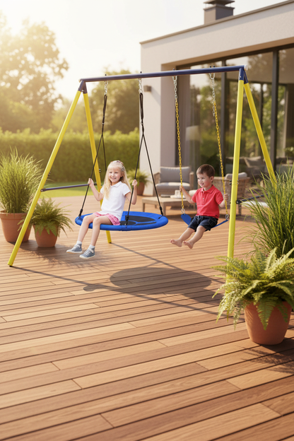 Lifestyle 2 — Two Kids on Patio