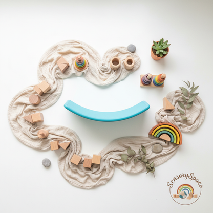 Lifestyle 5 - Flat lay balance board with logo