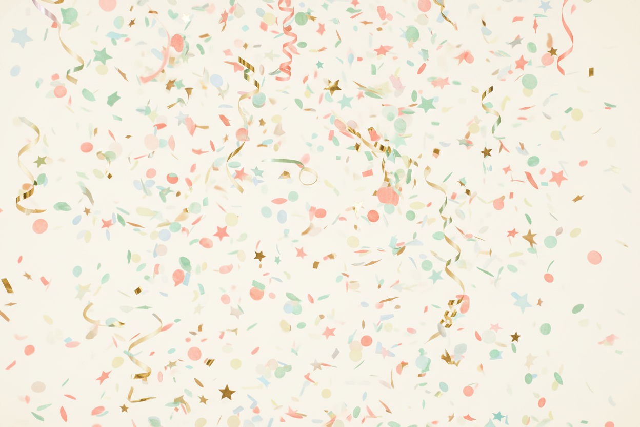 Light Confetti Banner
