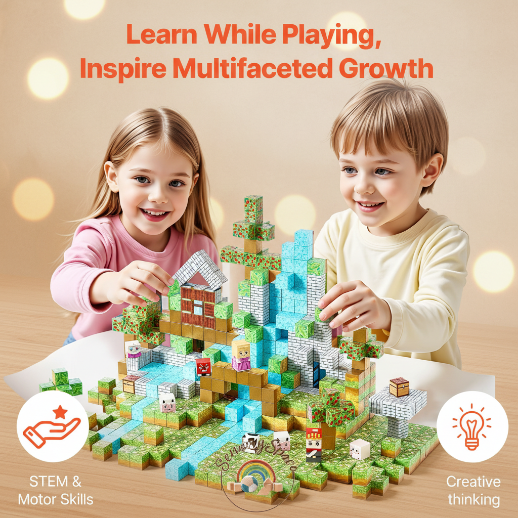 Magnetic Blocks Image 4 - Sensory BG + Logo