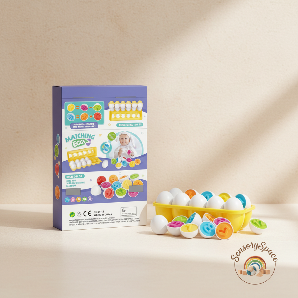 Matching Eggs packaging with watermark