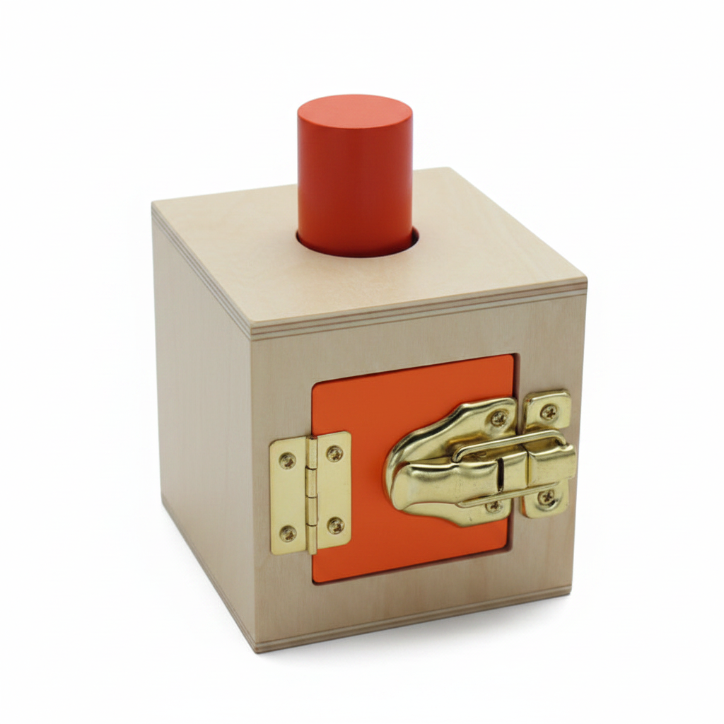 Orange Lock Box - White BG