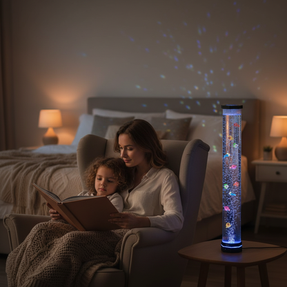Parent reading bedtime