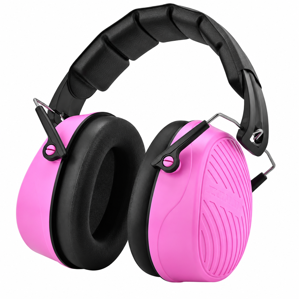 Pink earmuffs, product only