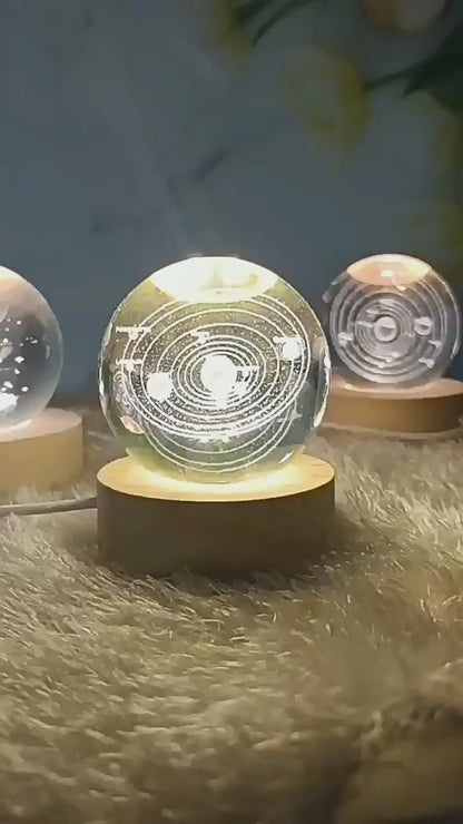 Create Calm Environments with LED Night Light Galaxy Crystal Ball