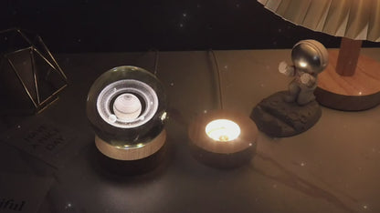 Create Calm Environments with LED Night Light Galaxy Crystal Ball