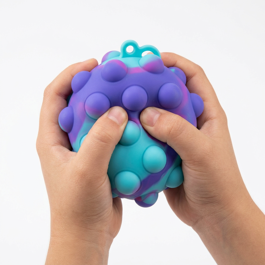 Purple turquoise ball, 2